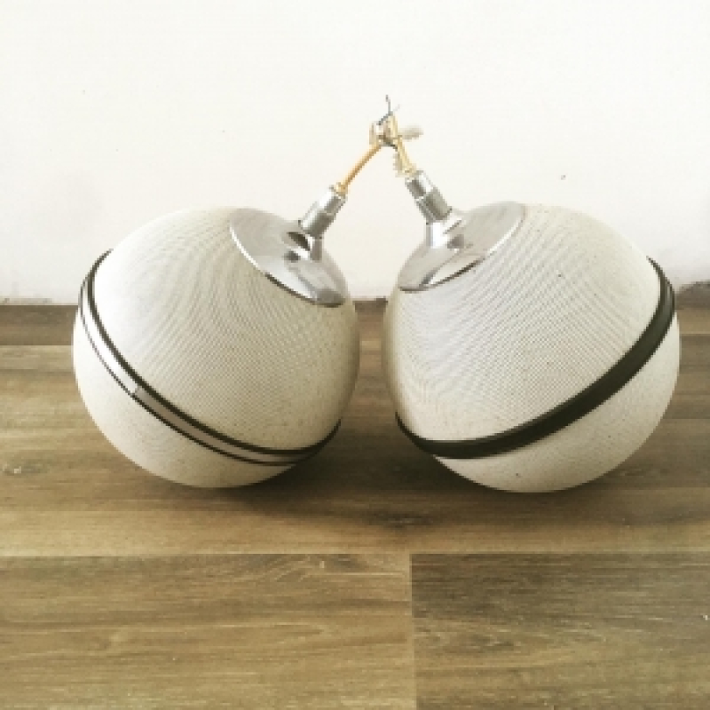 Twee vintage design Grundig Audiorama 4000 high end bolspeakers